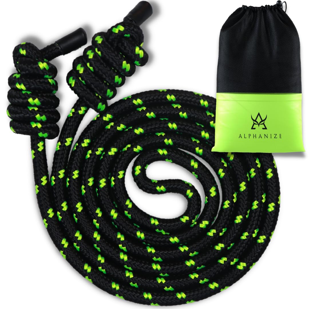 ALPHANIZE Flow Rope Exercise Jump Ropes for Home Gym Cardio