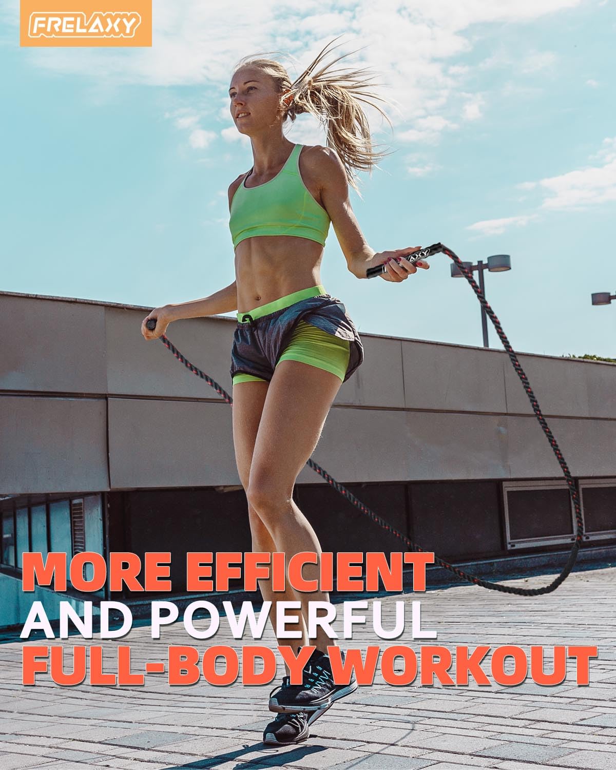 Frelaxy Jump Rope 1LB - Weighted Jump Rope for beginners