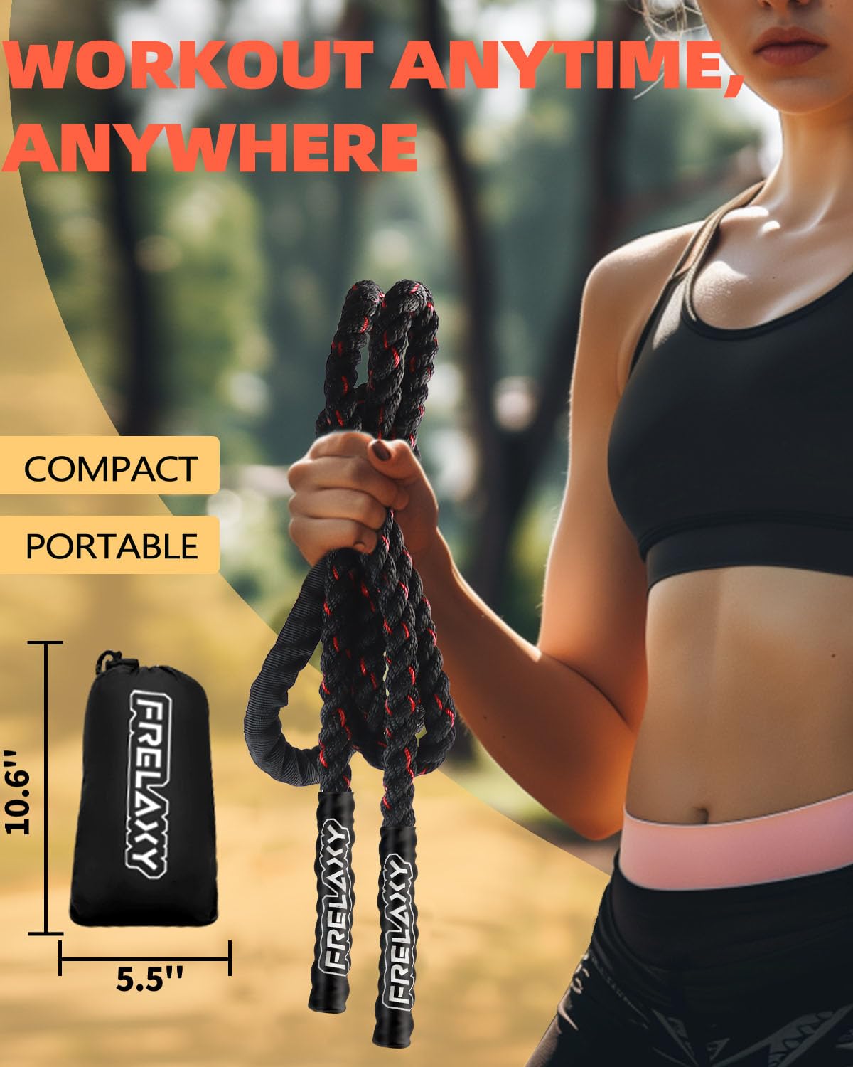Frelaxy Jump Rope 1LB - Weighted Jump Rope for beginners