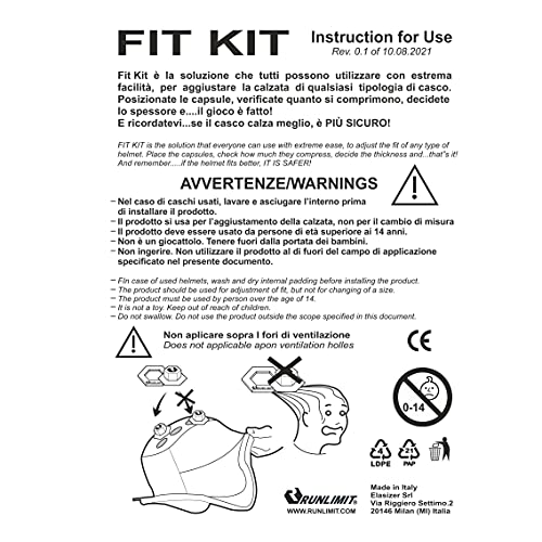 Helmet Size Correction Fit Kit