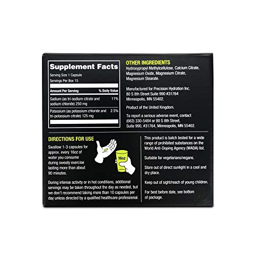 Precision Hydration SweatSalts - 15 Electrolyte/Salt Capsules